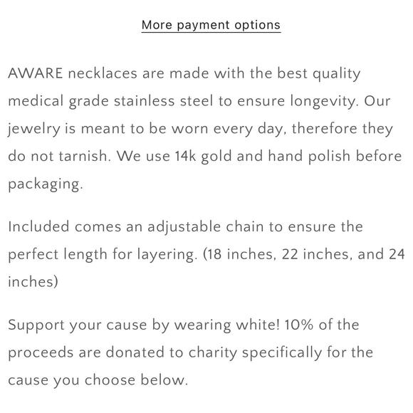 IOB Silver AWARE Necklaces in White - Picture 8 of 8